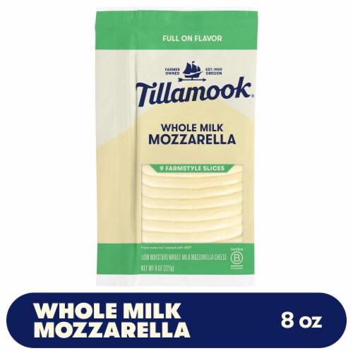 Tillamook Farmstyle Whole Milk Mozzarella Cheese Slices