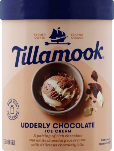 Tillamook Udderly Chocolate Ice Cream Perspective: front