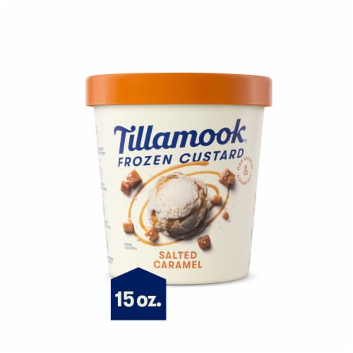 Tillamook Salted Caramel Frozen Custard Perspective: front