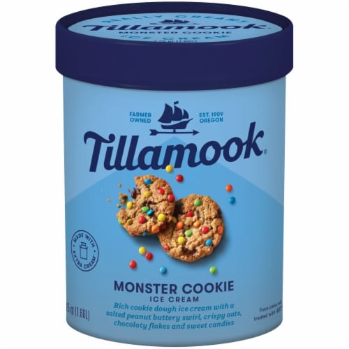 Tillamook Monster Cookie Ice Cream Perspective: front