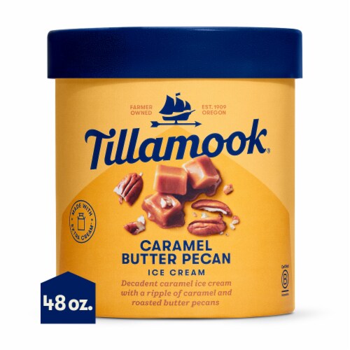 Tillamook Caramel Butter Pecan Ice Cream Perspective: front
