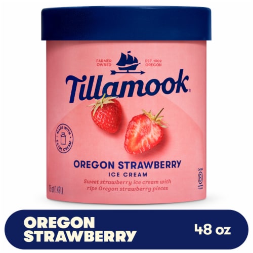 Tillamook Oregon Strawberry Ice Cream Tub