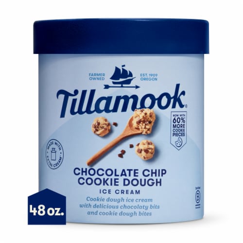 Tillamook Chocolate Chip Cookie Dough Ice Cream 48 Fl Oz Ralphs