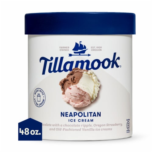 Tillamook Neapolitan Ice Cream Perspective: front