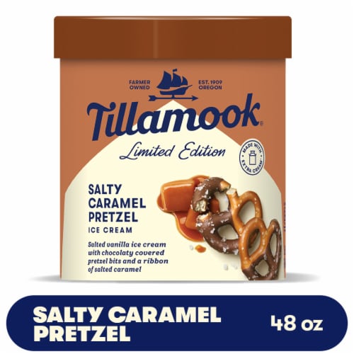 Tillamook Holiday Sugar Cookie Ice Cream Tub Perspective: front