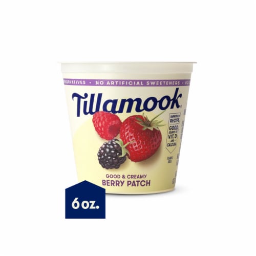 Tillamook® Good & Creamy Berry Patch Yogurt Perspective: front