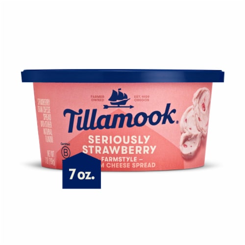 Tillamook® Seriously Strawberry Cream Cheese Spread Perspective: front