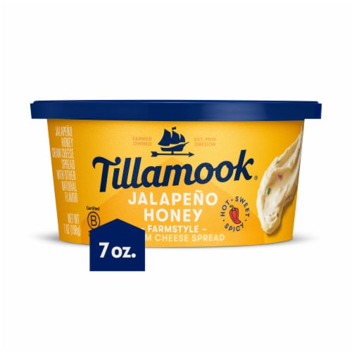 Tillamook® Jalapeno Honey Cream Cheese Spread Perspective: front