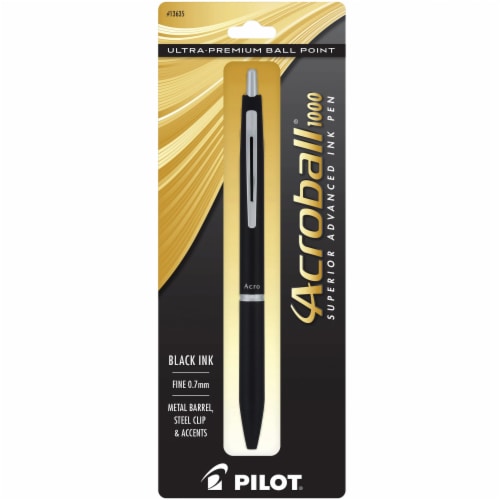 Pilot Acroball 1000 Fine Point Pen - Black Perspective: front