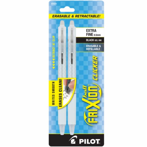 Pilot Frixion Clicker Extra Fine Pens - Black, 2 pk - City Market