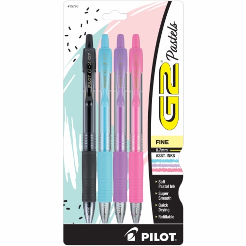Pilot G2 Fine Point Soft Pastel Ink Pens Perspective: front