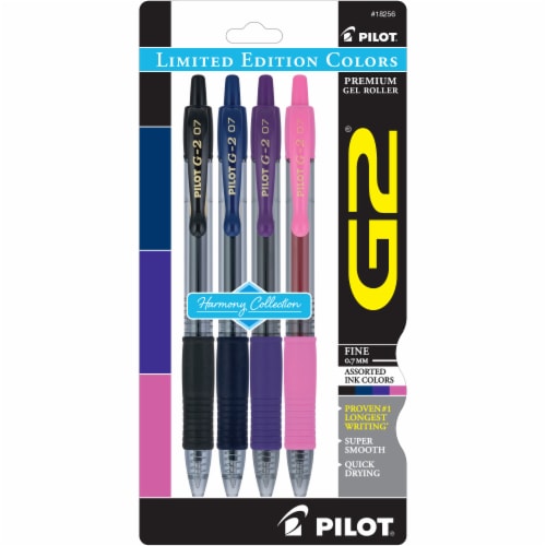 Pilot® G2 Premium Gel Roller Harmony Fine Point Assorted Colors Perspective: front