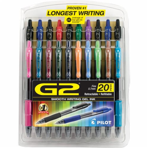 Pilot G2® Assorted Fine Point Gel Pens, 20 pk - King Soopers