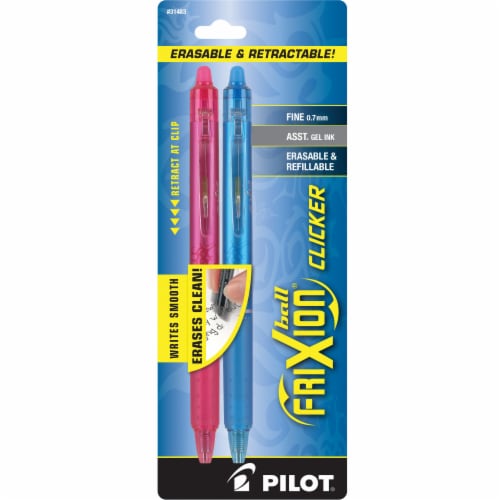 Pilot® Ball Frixion® Assorted Erasable Clicker Pens Perspective: front