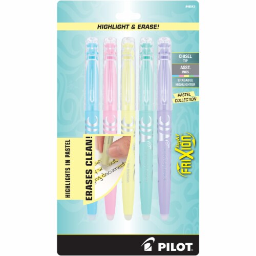 FriXion Light Pastel Collection Erasable Highlighters, Assorted Ink Colors, Chisel Tip, Assorted Barrel Colors, 5/Pack FriXion Light Pastel Collection Erasable Highlighters, Assorted Ink Colors, Chisel Tip, Assorted Barrel Colors, 5/Pack