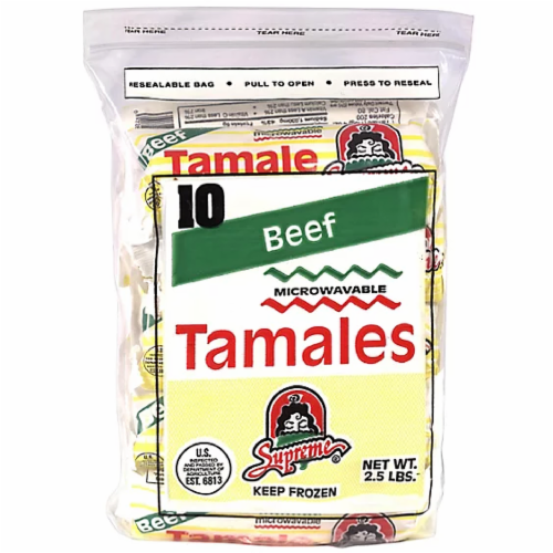 Supreme™ Microwavable Beef Tamale Perspective: front