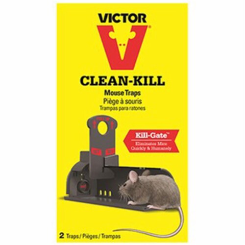 Victor Clean-Kill Covered Animal Trap For Mice 2 pk