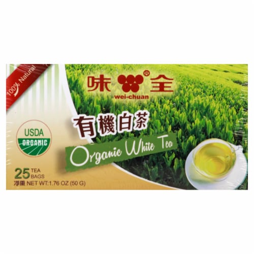 Wei-Chuan Organic White Tea Perspective: front