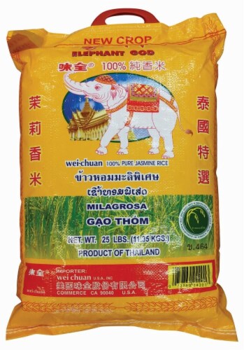 Wei-Chuan Elephant God Pure Jasmine Rice Perspective: front