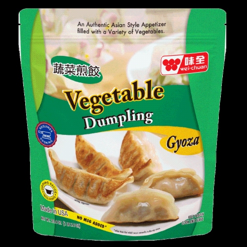 Wei Chuan Pre-Steamed Vegetable Dumplings Perspective: front