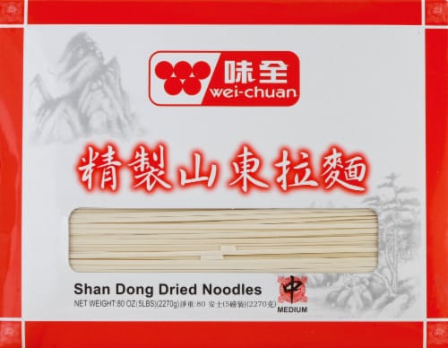 Wei-chuan Shan Dong Medium Dried Noodles Perspective: front