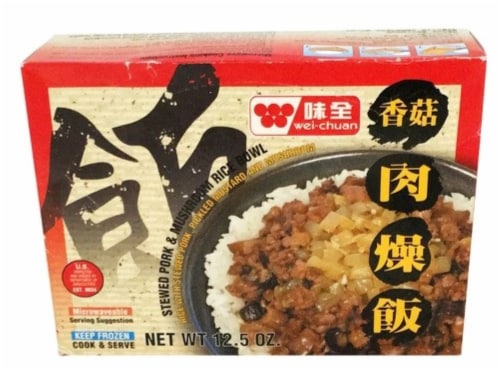 Wei-Chuan Stewed Pork Rice Bowl Perspective: front