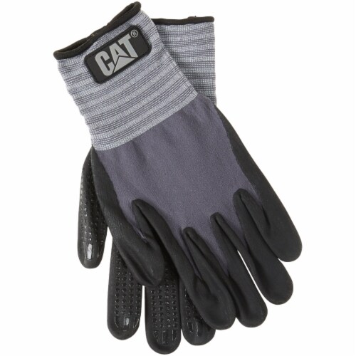 CAT Men's XL Dotted & Dipped Nitrile Coated Glove CAT017419X Perspective: front