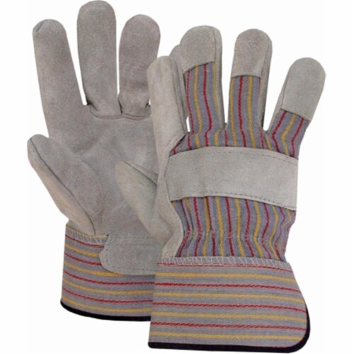 Boss Leather Palm Safety Gloves Perspective: front