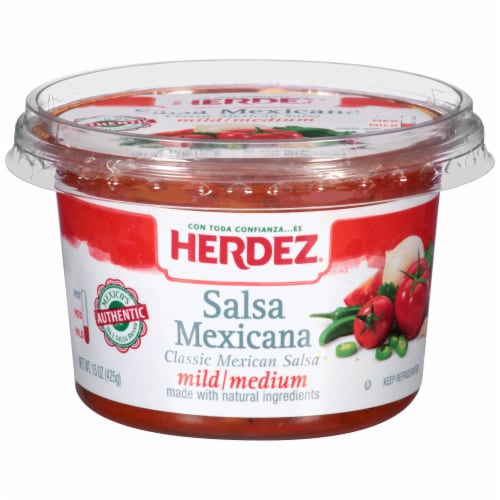 Herdez® Mild-Medium Salsa Mexicana Perspective: front
