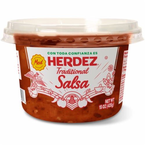Herdez® Refrigerated Traditional Medium Salsa Perspective: front