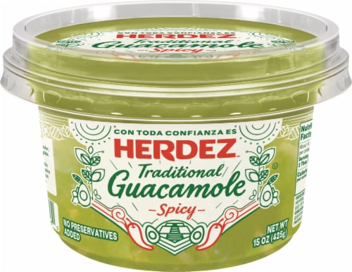 Herdez Traditional Spicy Guacamole Perspective: front