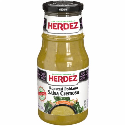 Herdez® Medium Roasted Poblano Salsa Cremosa Perspective: front