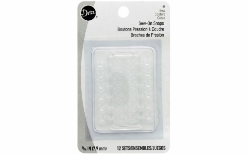 Dritz Sew-On Snaps 5/16  (7.93mm) 12/Pkg-Clear Perspective: front