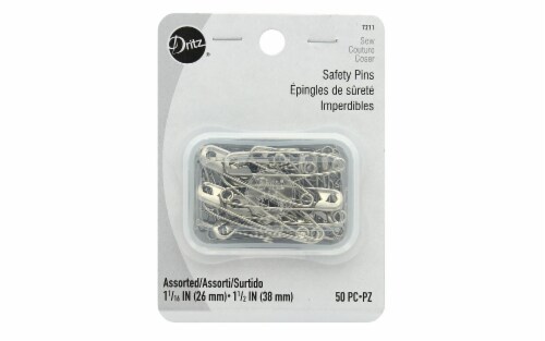 Dritz Safety Pins Nickel Assorted 50pc, 1 - Kroger