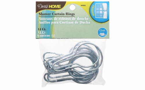 Dritz Home Shower Curtain Ring 12pc Perspective: front