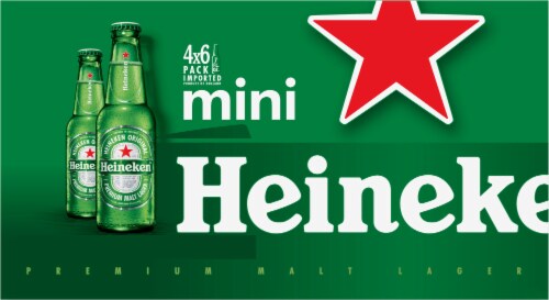 Heineken Mini Bottle Malt Lager Perspective: front