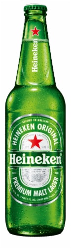 Heineken Premium Lager Beer Single Bottle Perspective: front