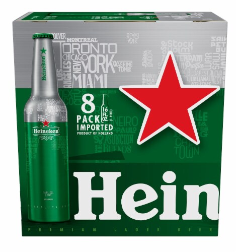 Heineken Aluminum Bottle Premium Lager Perspective: front