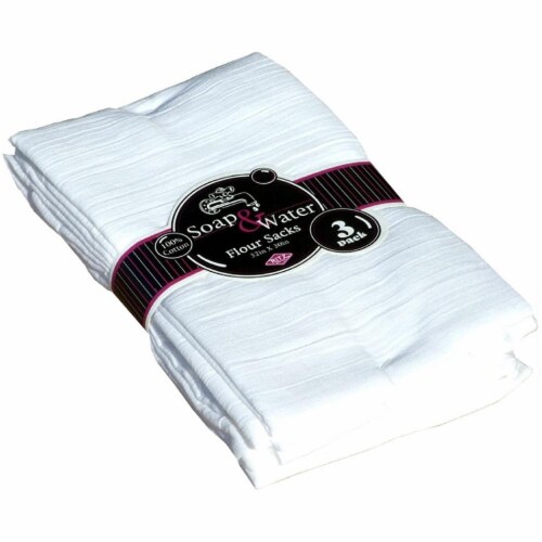 RITZ Flour Sack Towels - White Perspective: front