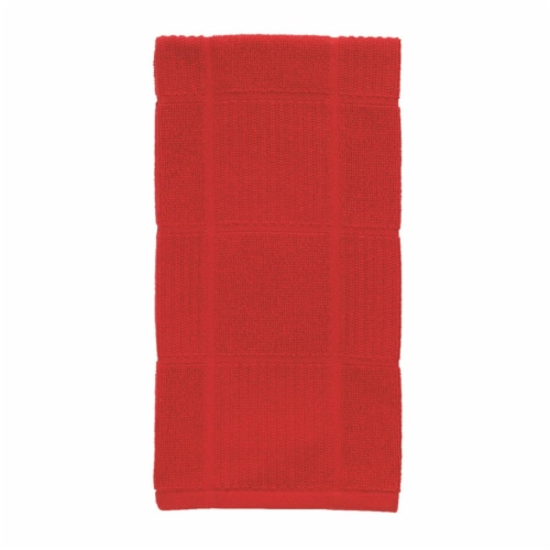 T-Fal Red Cotton Kitchen Towel - Pack of 6 Perspective: front