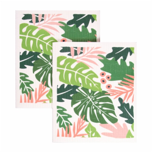 Wild Thing Leaves - Swedish Sponge Cloth 2 pack Perspective: front