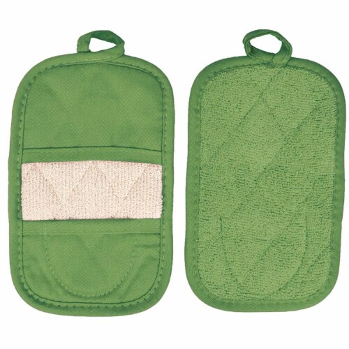 Ritz® Kitchen Cactus Green Oven Mitts Perspective: front