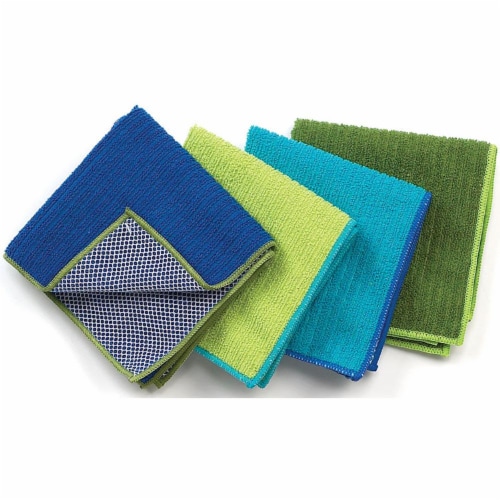 RITZ® 60025 4PK Soap & Water Microfiber Dish Cloth w Scour Cool Perspective: front
