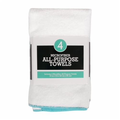Ritz White Microfiber Kitchen Towel, 4 per Pack - Pack of 6 Perspective: front