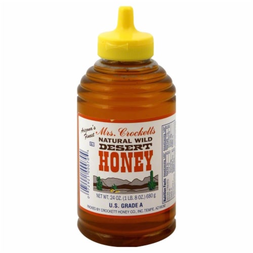 Crockett's Natural Raw Honey Perspective: front