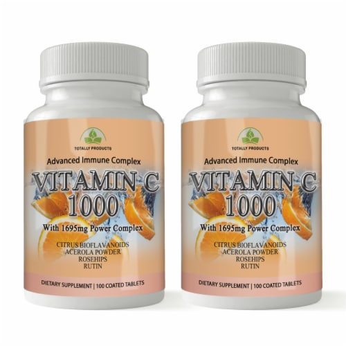 Vitamin C - 1695mg Power Complex (200 tablets) Perspective: front