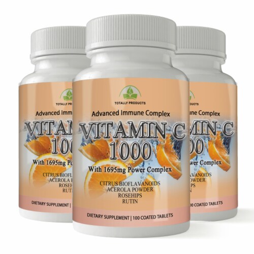 Copy of Vitamin C - 1695mg Power Complex (300 tablets) Perspective: front