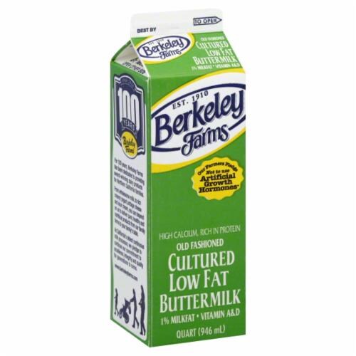 Berkeley Farms Cultured Low Fat Buttermilk Perspective: front