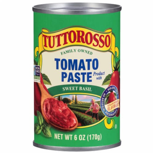 Tuttorosso® Tomato Paste with Sweet Basil Perspective: front