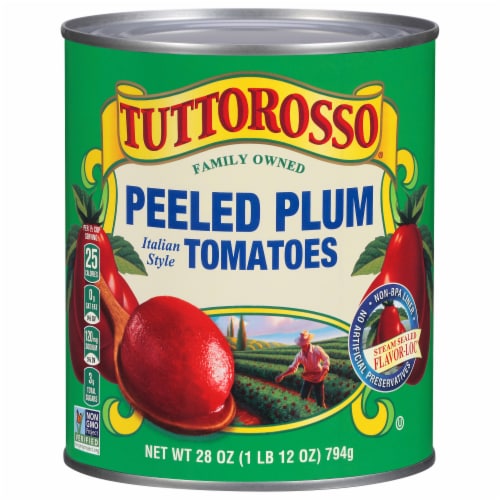 Tuttorosso® Peeled Plum Italian Style Tomatoes Perspective: front